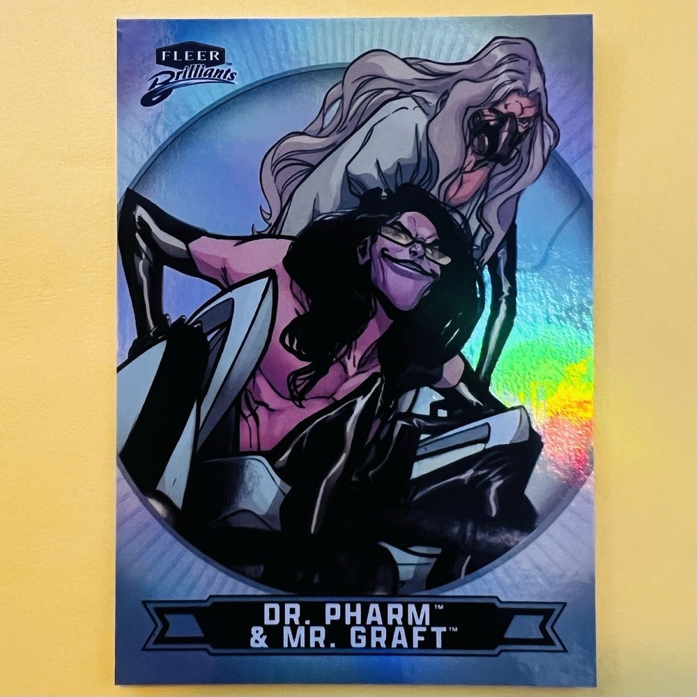 2025 Upper Deck Fleer Brilliants Superman Dr. Pharm & Mr. Graft #90 Base DC
